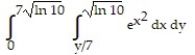 Reverse the order of integration and then evaluate the integral. -