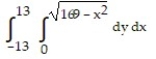 Change the Cartesian integral to an equivalent polar integral, and then evaluate. -