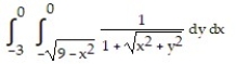 Change the Cartesian integral to an equivalent polar integral, and then evaluate. -