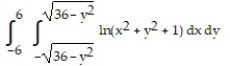 Change the Cartesian integral to an equivalent polar integral, and then evaluate. -