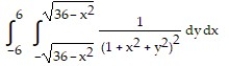 Change the Cartesian integral to an equivalent polar integral, and then evaluate. -
