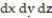 Solve the problem. -Write an iterated triple integral in the order for the volume of the rectangular solid in the first octant bounded by the planes , , and .