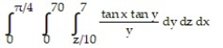 Evaluate the integral by changing the order of integration in an appropriate way. -