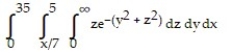 Evaluate the integral by changing the order of integration in an appropriate way. -