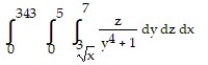 Evaluate the integral by changing the order of integration in an appropriate way. -
