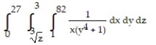 Evaluate the integral by changing the order of integration in an appropriate way. -