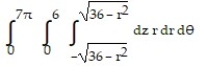 Evaluate the cylindrical coordinate integral. - 