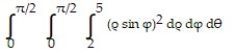 Evaluate the spherical coordinate integral. - 