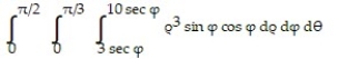 Evaluate the spherical coordinate integral. - 