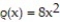 Find the center of mass of a thin plate covering the given region with the given density function. -The region bounded below by the parabola and above by the line , with density