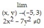 <strong>Find the limit. - </strong> A) 3 B) -5 C) \infty D) 0