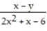 <strong>At what points is the given function continuous? -f(x, y) = </strong> A)All (x, y) such that x \neq and x \neq -2 B) All (x, y) C) All (x, y) such that x \neq 0 D) All (x, y) satisfying x - y \neq 0