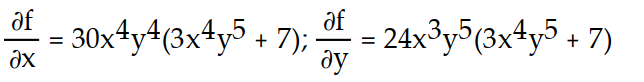 <strong>Find all the first order partial derivatives for the following function. -f(x, y) = </strong> A) B) C) D)