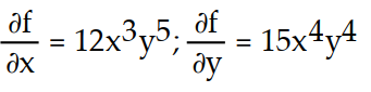 <strong>Find all the first order partial derivatives for the following function. -f(x, y) = </strong> A) B) C) D)