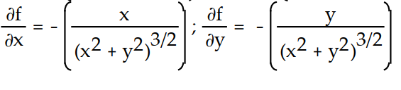 <strong>Find all the first order partial derivatives for the following function. -f(x, y) = </strong> A) B) C) D)