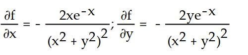 <strong>Find all the first order partial derivatives for the following function. -f(x, y) = </strong> A) B) C) D)