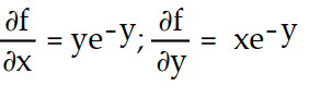 <strong>Find all the first order partial derivatives for the following function. -f(x, y) = xy </strong> A) B) C) D)