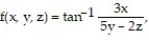Compute the gradient of the function at the given point. -   