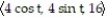 <strong>Find a function r(t) that describes the curve where the surfaces intersect. -z = 16; z = + </strong> A) r(t) = B) r(t) = C) r(t) = D) r(t) =