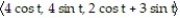 <strong>Find a function r(t) that describes the curve where the surfaces intersect. - + = 16; z = 2x + 3y</strong> A) r(t) = B) r(t) = C) r(t) = D) r(t) =