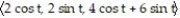 <strong>Find a function r(t) that describes the curve where the surfaces intersect. - + = 16; z = 2x + 3y</strong> A) r(t) = B) r(t) = C) r(t) = D) r(t) =