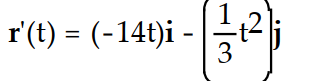 <strong>Differentiate the function. -r(t) = ( -7 - 6)i + j</strong> A) B) C) D)