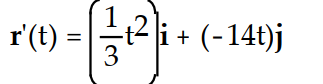 <strong>Differentiate the function. -r(t) = ( -7 - 6)i + j</strong> A) B) C) D)