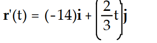 <strong>Differentiate the function. -r(t) = ( -7 - 6)i + j</strong> A) B) C) D)