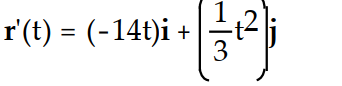 <strong>Differentiate the function. -r(t) = ( -7 - 6)i + j</strong> A) B) C) D)