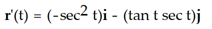 <strong>Differentiate the function. -r(t) = (cot t)i + (csc t)j</strong> A) B) C) D)