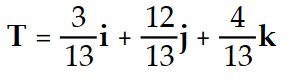 <strong>Find the unit tangent vector of the given curve. -r(t) = 3 i - 12 j + 4 k </strong> A) B) C) D)