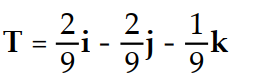<strong>Find the unit tangent vector of the given curve. -r(t) = ( 6 - 2t)i + (2t - 9)j + ( 9 + t)k</strong> A) B) C) D)
