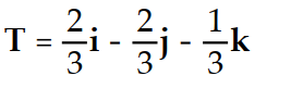 <strong>Find the unit tangent vector of the given curve. -r(t) = ( 6 - 2t)i + (2t - 9)j + ( 9 + t)k</strong> A) B) C) D)