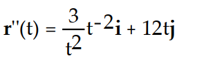 <strong>Compute r''(t). -r(t) = ( 3 ln( 6t))i + ( 2 )j</strong> A) B) C) D)