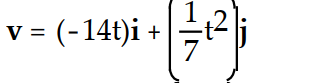 <strong>If r(t) is the position vector of a particle in the plane at time t, find the indicated vector. -Find the velocity vector. </strong> A) B) C) D)