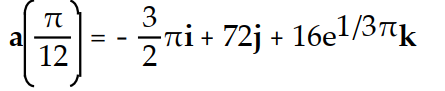 <strong>The position vector of a particle is r(t). Find the requested vector. -The acceleration at t = for r(t) = )i + 2tan( 3t)j + k</strong> A) B) C) D)