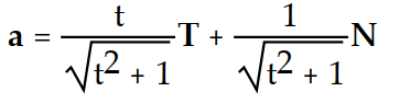 <strong>FInd the tangential and normal components of the acceleration. -r(t) = ( - 3)i + ( 2t - 4)j + 9k</strong> A) B) C) D)