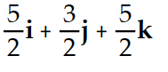 <strong> Solve the problem. -For the triangle with vertices located at A( 3, 3, 5), B( 4, 2, 2), and C(1, 1, 1) , find a vector from vertex C to the midpoint of side AB.</strong> A) B) C) D)