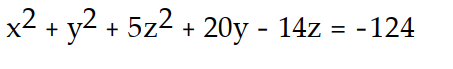 <strong>Find an equation for the sphere with the given center and radius. -Center (0, -10, -7), radius = 5</strong> A) B) C) D)