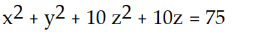 <strong>Find an equation for the sphere with the given center and radius. -Center (0, 0, 5), radius = 10</strong> A) B) C) D)