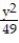 Graph.  -  +   = 1    