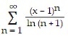 <strong>Find the series' radius of convergence. - </strong> A) 0 B) \infty , for all x C) 2 D) 1