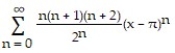 <strong>Find the series' radius of convergence. - </strong> A) \infty , for all x B) 4 C) 2 D) 1