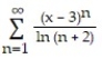 <strong>Find the interval of convergence of the series. - </strong> A) 2 \le x < 4 B) - \infty < x < \infty C) 2 < x < 4 D) x < 4