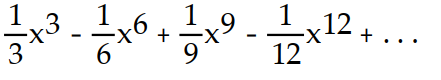 <strong>Find the first four nonzero terms in the Maclaurin series for the function. -f(x) = ln (1 + )</strong> A) B) C) D)