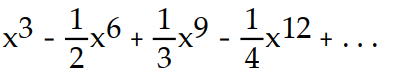 <strong>Find the first four nonzero terms in the Maclaurin series for the function. -f(x) = ln (1 + )</strong> A) B) C) D)