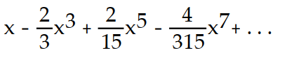 <strong>Find the first four nonzero terms in the Maclaurin series for the function. -f(x) = sin x cos x</strong> A) B) C) D)