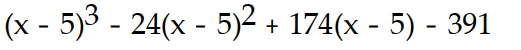 <strong>Find the Taylor series generated by f at x = a. -f(x) = + 9 + 9x - 4, a = 5</strong> A) B) C) D)