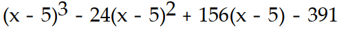 <strong>Find the Taylor series generated by f at x = a. -f(x) = + 9 + 9x - 4, a = 5</strong> A) B) C) D)