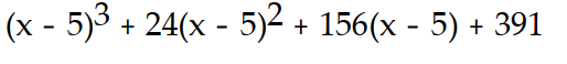 <strong>Find the Taylor series generated by f at x = a. -f(x) = + 9 + 9x - 4, a = 5</strong> A) B) C) D)
